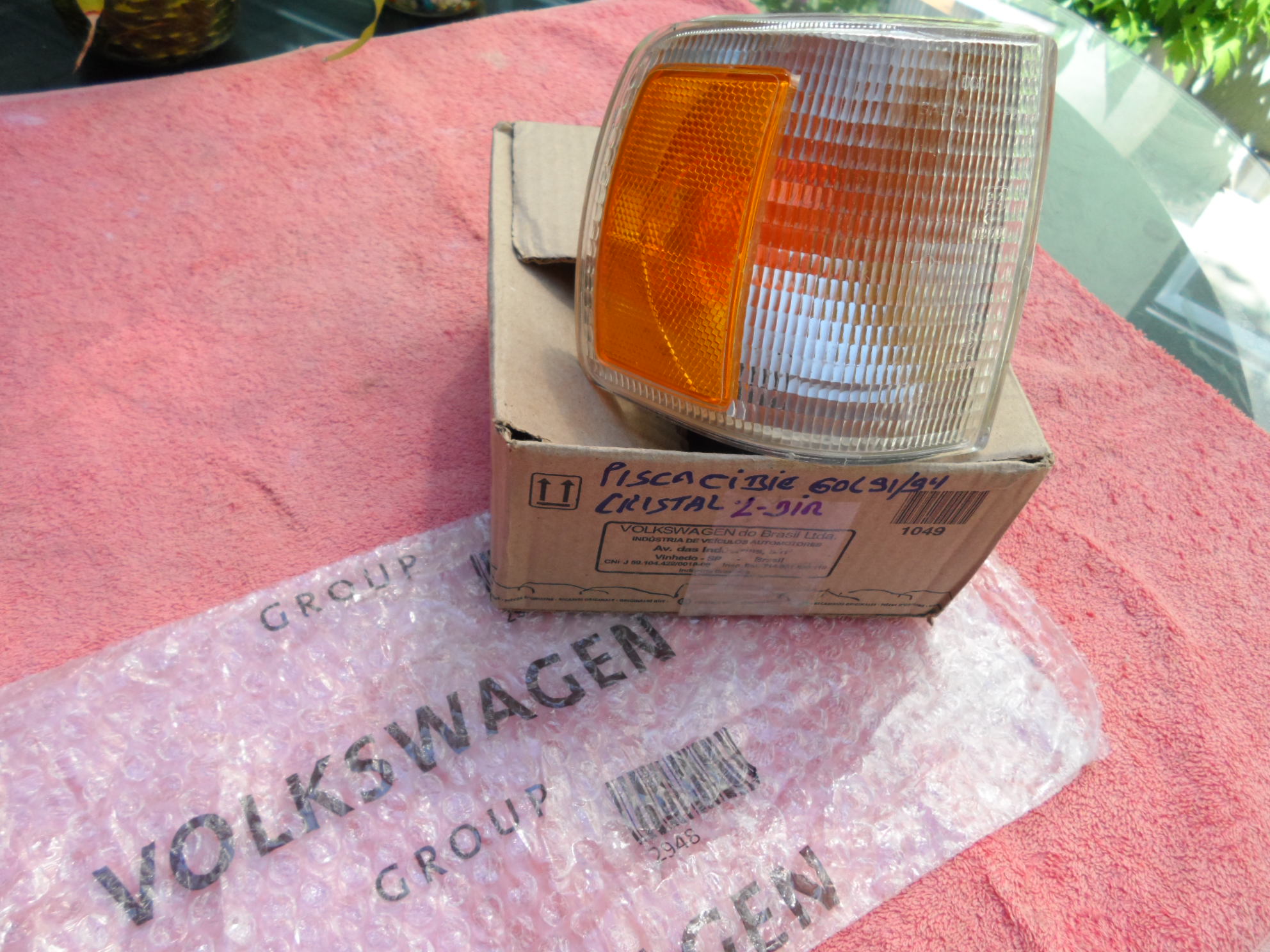 Lanterna Pisca Cristal Lado Direito Original CIBIE VW Gol Parati Saveiro Voyage 91/94